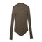 JULIUS 917CUM6 Sand / High Neck Skinny Top